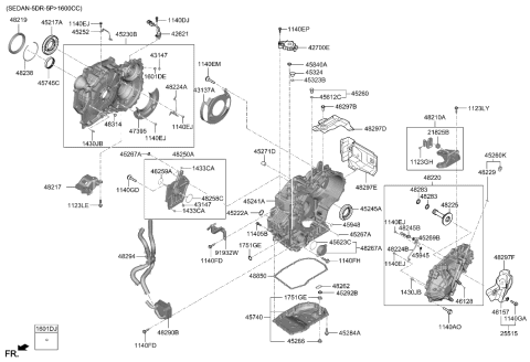 2021 Hyundai Accent Switch-Inhibitor Diagram for 42700-26700