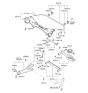 Diagram for Hyundai Axle Beam Mount - 55118-1D000
