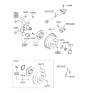 Diagram for Hyundai Wheel Bearing Dust Cap - 52746-34000