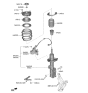 Diagram for Hyundai Kona Coil Spring Insulator - 54623-D4000