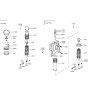 Diagram for Hyundai XG350 Coil Spring Insulator - 55341-38601