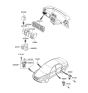 Diagram for Hyundai Equus Door Jamb Switch - 93560-3L000