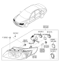 Diagram for Hyundai Azera Headlight - 92101-3L050