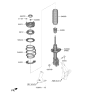 Diagram for Hyundai Nexo Coil Spring Insulator - 54633-C5000