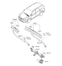 Diagram for Hyundai Santa Fe XL Wiper Arm - 98311-4Z000