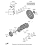 Diagram for Hyundai Genesis G90 Rod Bearing - 23060-3N501