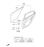 Diagram for Hyundai Sonata Door Hinge - 79410-3K000