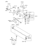 Diagram for Hyundai Crossmember Bushing - 55456-2E000