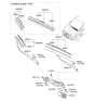 Diagram for Hyundai Kona Wiper Blade - 98350-3S300