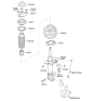 Diagram for Hyundai Control Arm Bolt - 54645-4R000