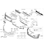 Diagram for Hyundai Kona Bumper - 86511-J9000