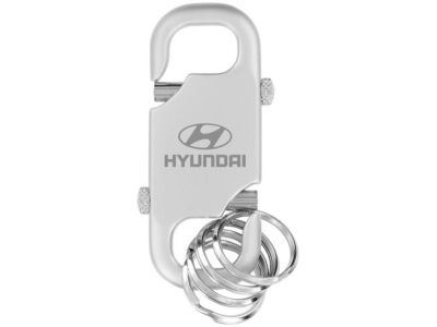 Hyundai Satin chrome finish, 3 small key rings 00402-21910