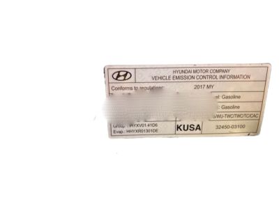 Hyundai 32450-03100 Label-Emission Control