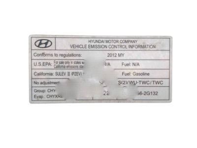 Hyundai 32456-2G132 Label-1