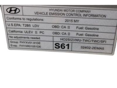 Hyundai 32402-2EMA5 Label-1