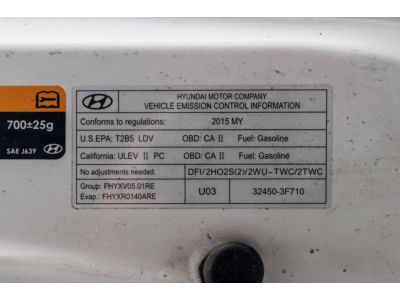 Hyundai 32450-3F710 Label-Emission Control