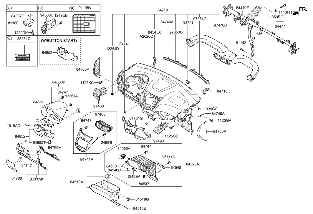 Hyundai 84755-1R210-RY Cover Assembly-Fuse Box