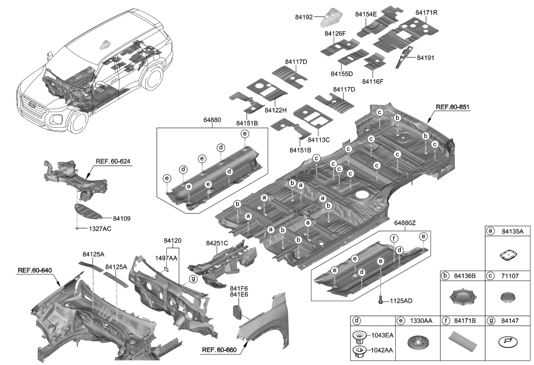 Hyundai 84120-S8000 Pad Assembly-Isolation Dash Panel