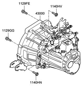Hyundai 43000-23260 Transmission Assembly-Manual