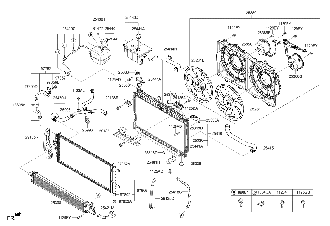 Hyundai 25333-4W000 Bracket Assembly-Radiator Mounting,Upper