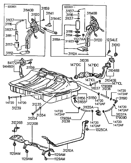 Hyundai 31120-33000 Plate Assembly-Fuel Pump