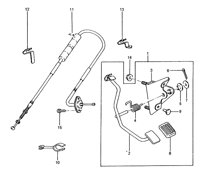 Hyundai 32792-21011 Clamp-Accelerator Cable