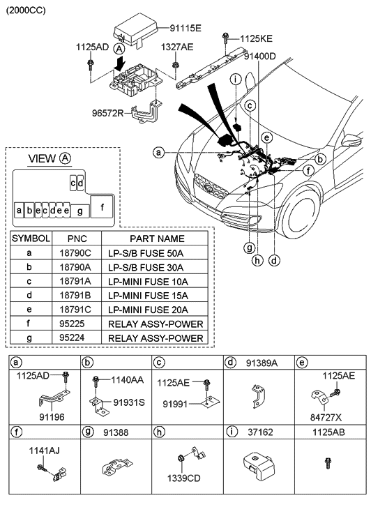 Hyundai 91410-2M030 Wiring Assembly-Control