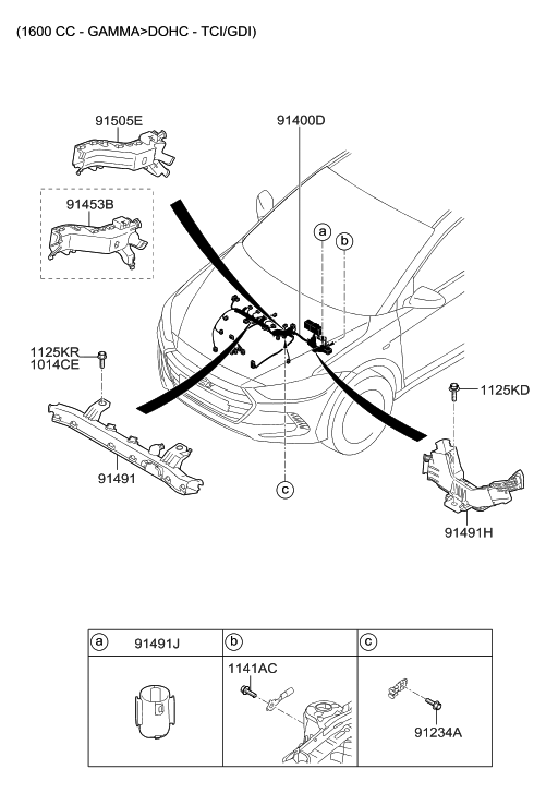 Hyundai 91470-F2385 Wiring Assembly-Control