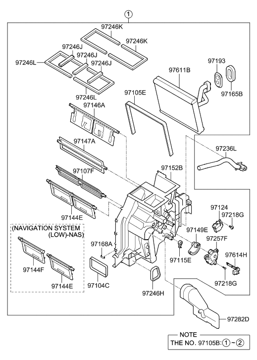 Hyundai 97135-3S022 Case-Heater Blower,RH