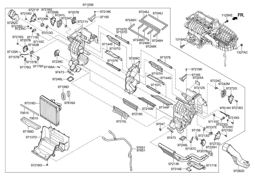 Hyundai 97146-B1600 Door Assembly-Ventilator Right