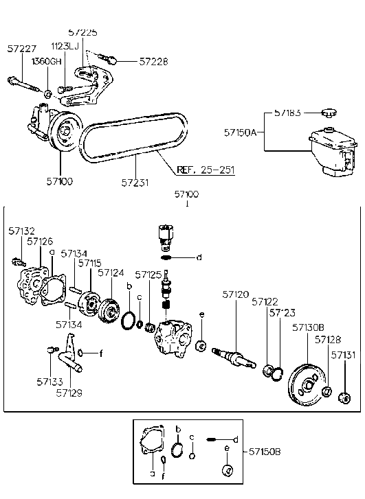 Hyundai 57130-29100 Pulley-Power Steering Pump