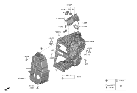 2023 Hyundai Santa Cruz Transaxle Case-Manual Diagram 2