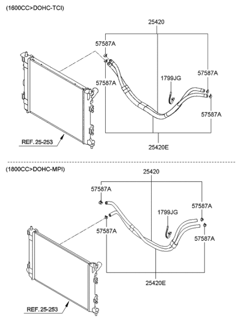 2014 Hyundai Elantra GT Oil Cooling Diagram