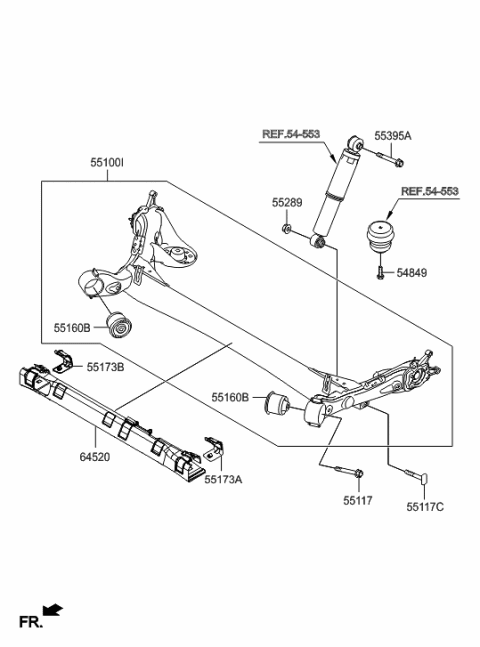2017 Hyundai Accent Rear Suspension Control Arm Diagram