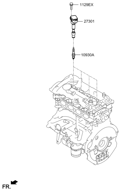 2021 Hyundai Veloster Spark Plug & Cable Diagram 2