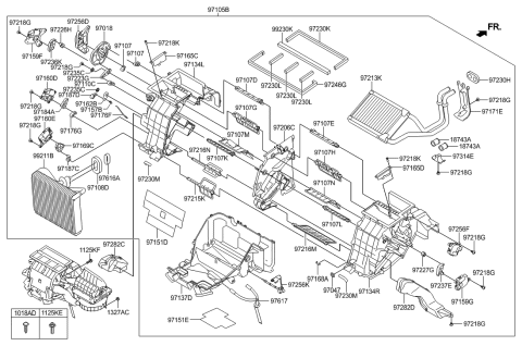 2014 Hyundai Equus Door Assembly-Console Temperature Diagram for 97216-3M000