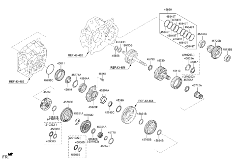 2020 Hyundai Palisade Ring-Seal Diagram for 45294-4G100