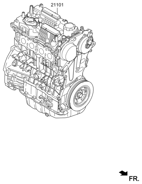 2020 Hyundai Genesis G70 Sub Engine Diagram 1
