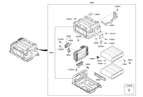 2015 Hyundai Tucson Bolt & Washer Assembly-Stack Diagram for 35643-4W000