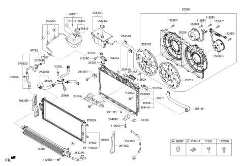 2017 Hyundai Tucson Condenser Assembly-Cooler Diagram for 97606-4W000