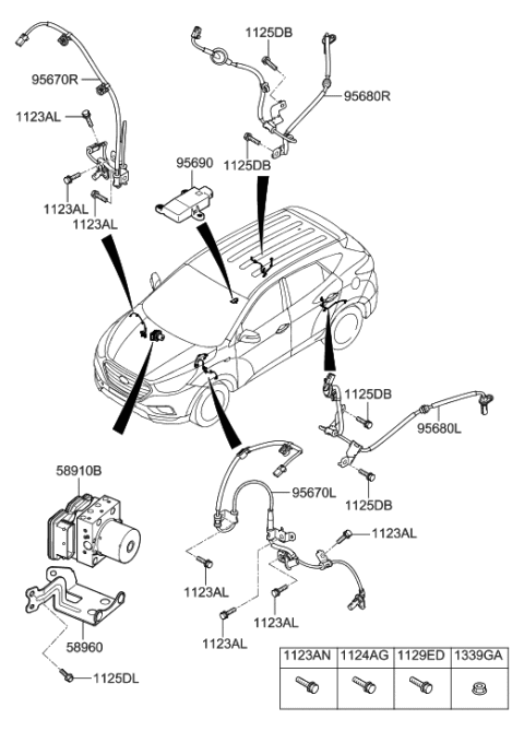 2015 Hyundai Tucson Hydraulic Module Diagram
