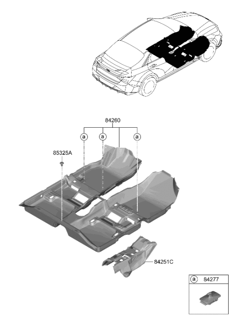 2022 Hyundai Elantra N Floor Covering Diagram