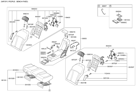 2023 Hyundai Genesis G90 2nd Seat Diagram 3