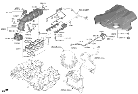 2023 Hyundai Genesis G90 Intake Manifold Diagram