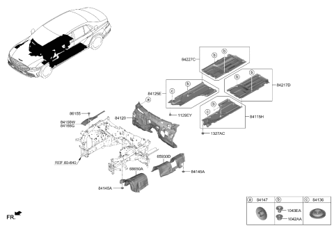 2023 Hyundai Genesis G90 Isolation Pad & Plug Diagram 2