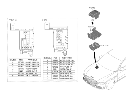 2023 Hyundai Genesis G90 Front Wiring Diagram 3