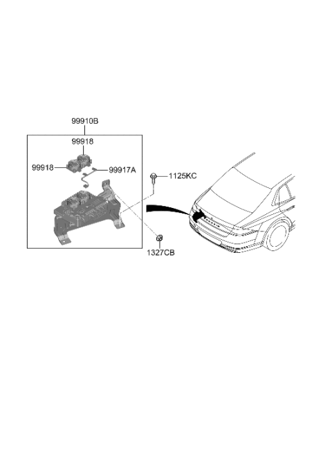 2023 Hyundai Genesis G90 Relay & Module Diagram 3
