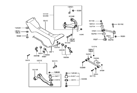 2000 Hyundai Sonata Rear Suspension Control Arm Diagram