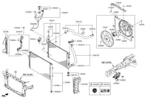 2014 Hyundai Santa Fe Engine Cooling System Diagram