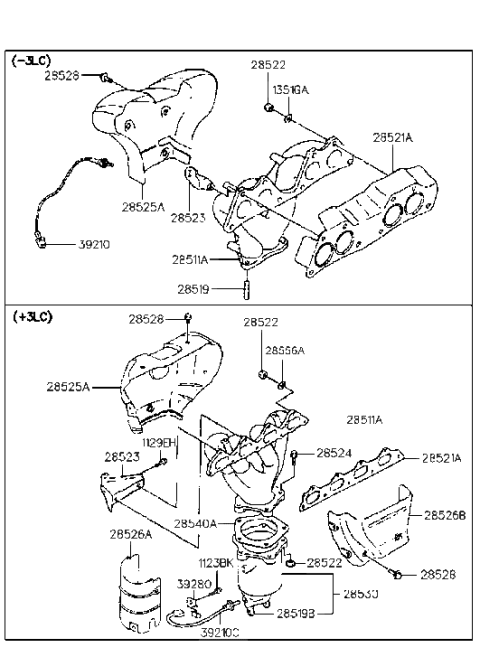 1995 Hyundai Sonata Exhaust Manifold Diagram 2